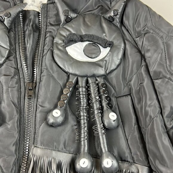 SOLD Hong Xing Women's/Unisex Unique Quilted Puffer Fringe  Coat - Picture 7 of 13